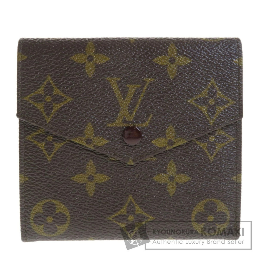 Louis Vuitton Double Hook Monogram Bi fold Wallet Canvas